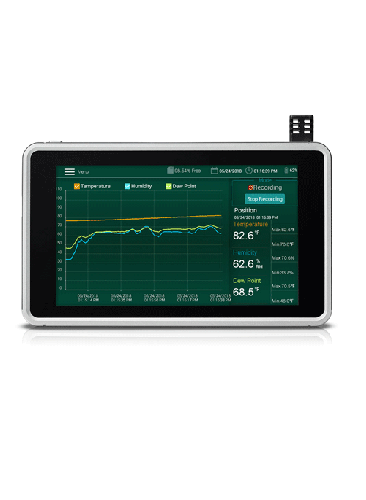 Extech RH550: Dokunmatik Ekranlı Nem / Sıcaklık Grafik Kaydedici